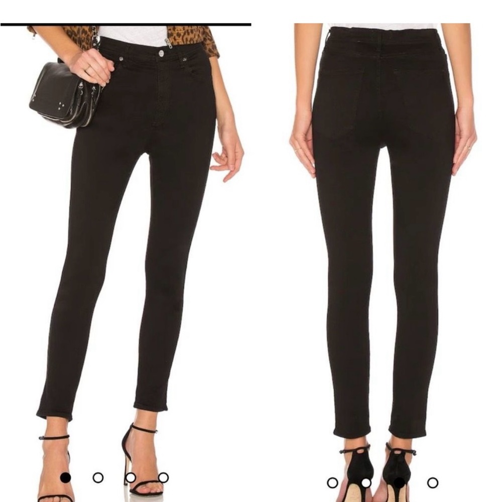 *reserved for trade* AGOLDE Roxanne Super High Rise Skinny Jeans in Jet Black